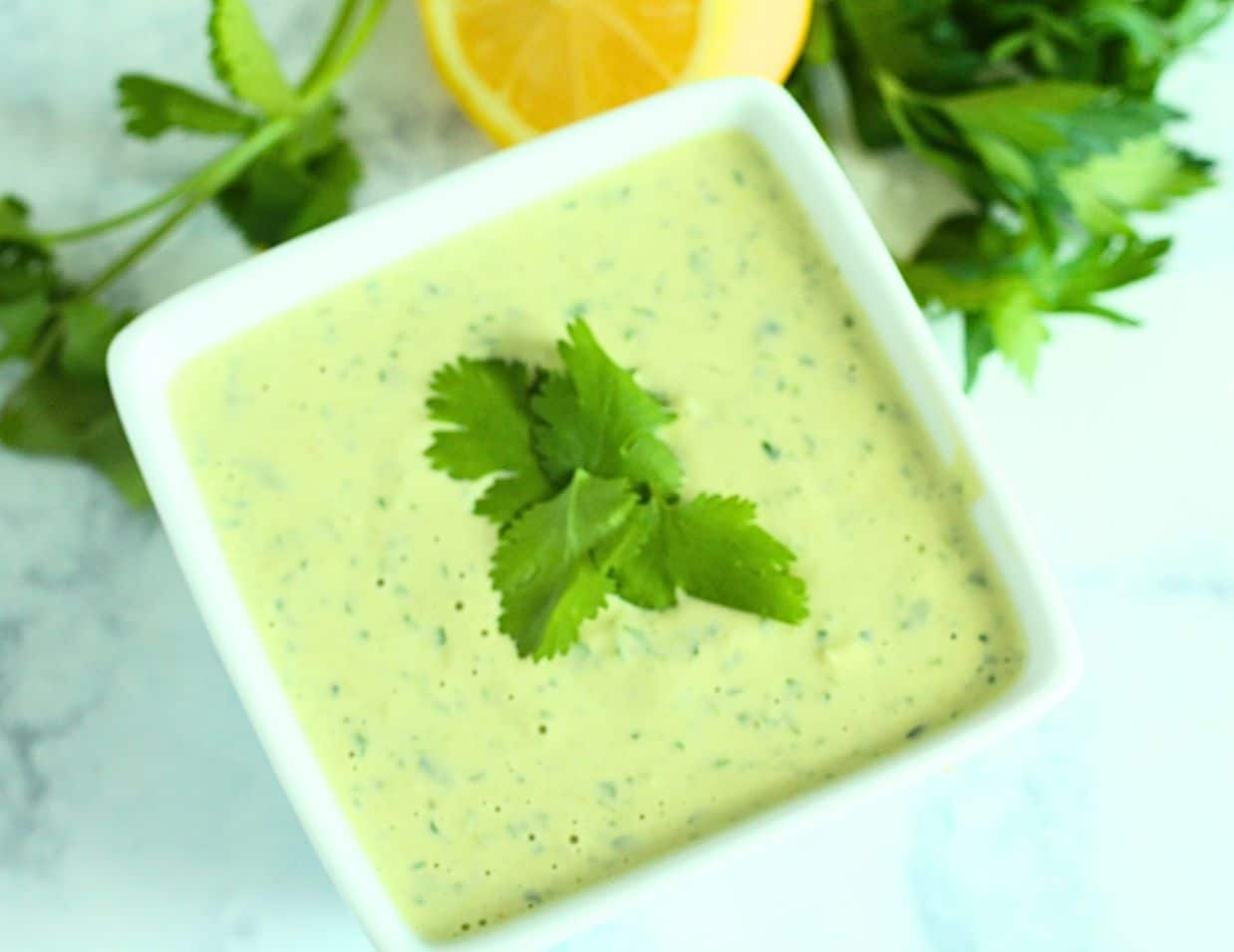 Lemon Herb Tahini Sauce | Dietitian Jess Nutrition